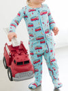 Paws To The Rescue Bamboo Zipper Pajama