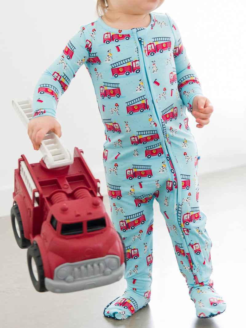 Paws To The Rescue Bamboo Zipper Pajama