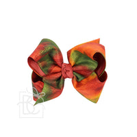 Fall Tie Dye Layered Bow on Alligator Clip
