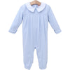 Henry Romper - Light Blue Stripe
