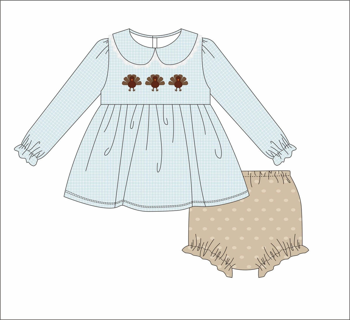 Turkey Day Bloomer Set