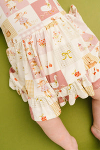 Storybook Picnic Long Sleeve Bodysuit Bamboo Dress