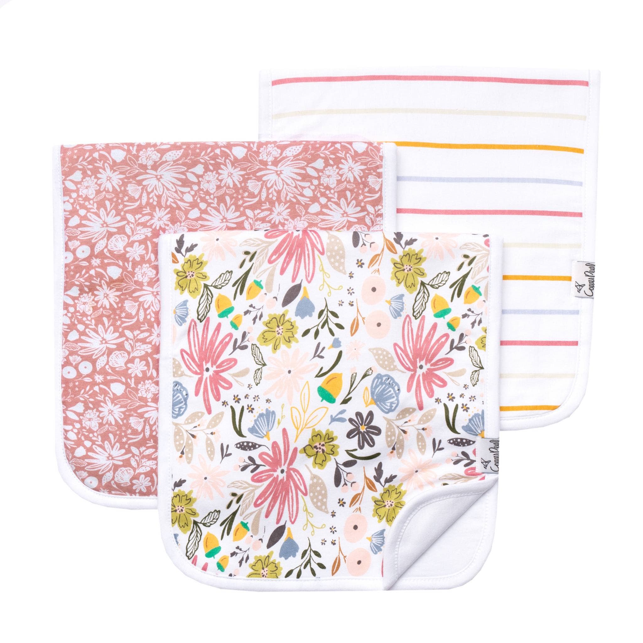Olive - 3 Pack Premium Burp Cloths