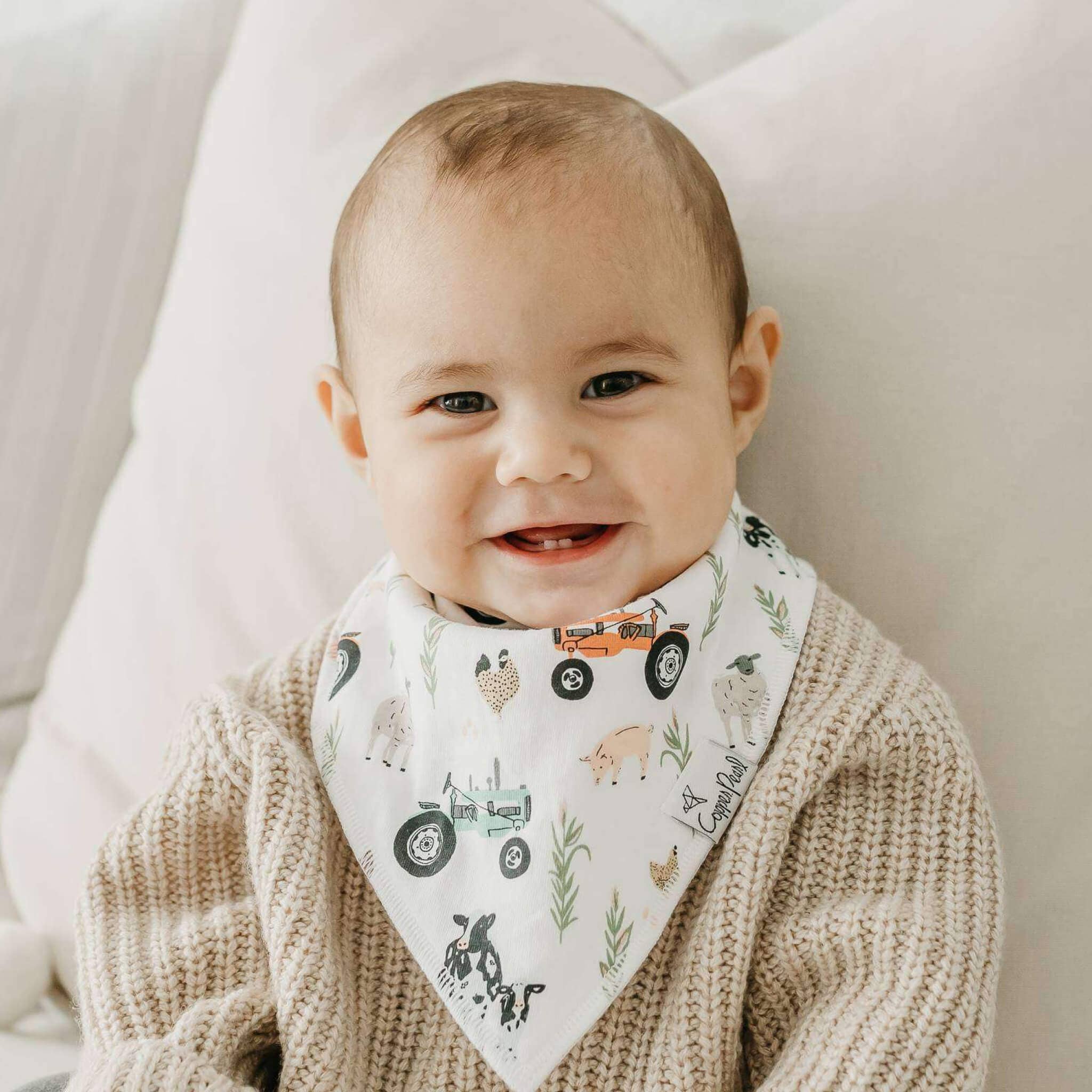 Jo - 4 Pack Baby Bandana Bibs