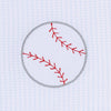 Tiny Slugger Applique Footie in Light Blue