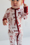 Merry Little Bows Zipper Romper
