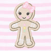 Gingerbread Land Ruffle Zip Footie - Pink