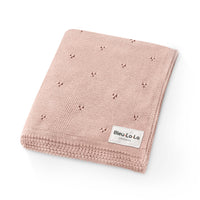 Pointelle Swaddle Receiving Baby Blanket (Mult. Colors)
