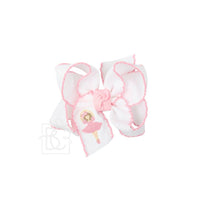 Embroidered Nutcracker Ballerina Bow