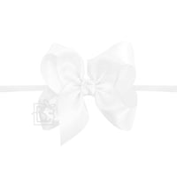 Satin Bow with Pantyhose Headband