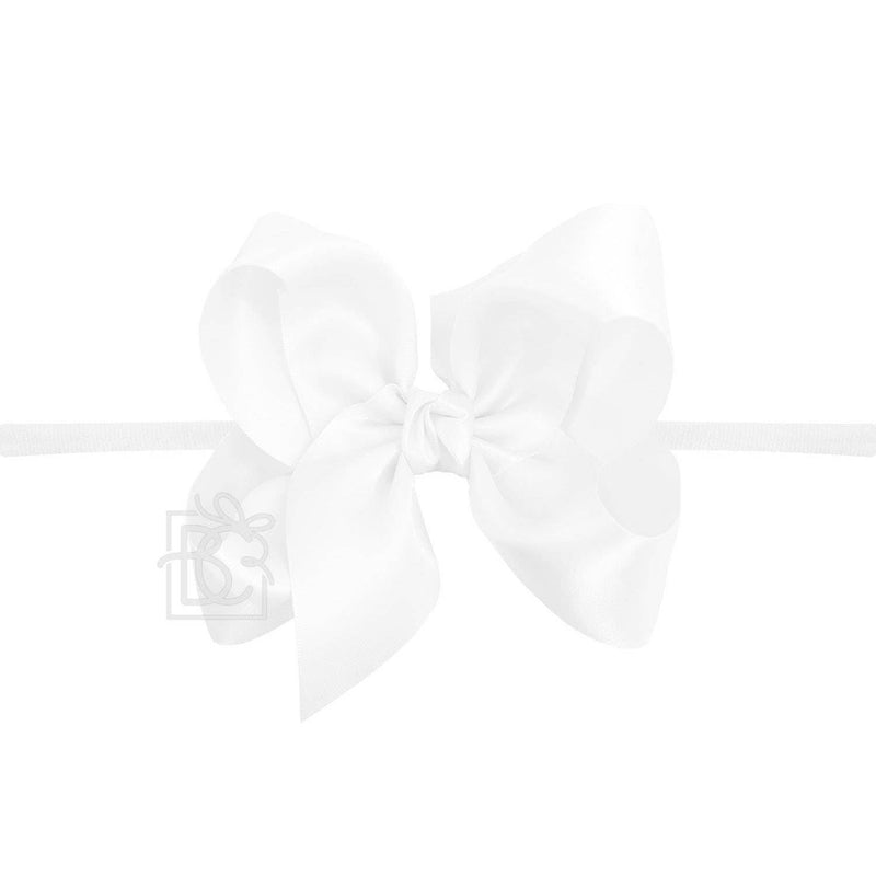 Satin Bow with Pantyhose Headband
