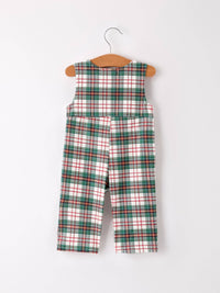 Christmas Plaid Embroidered Smock Longall