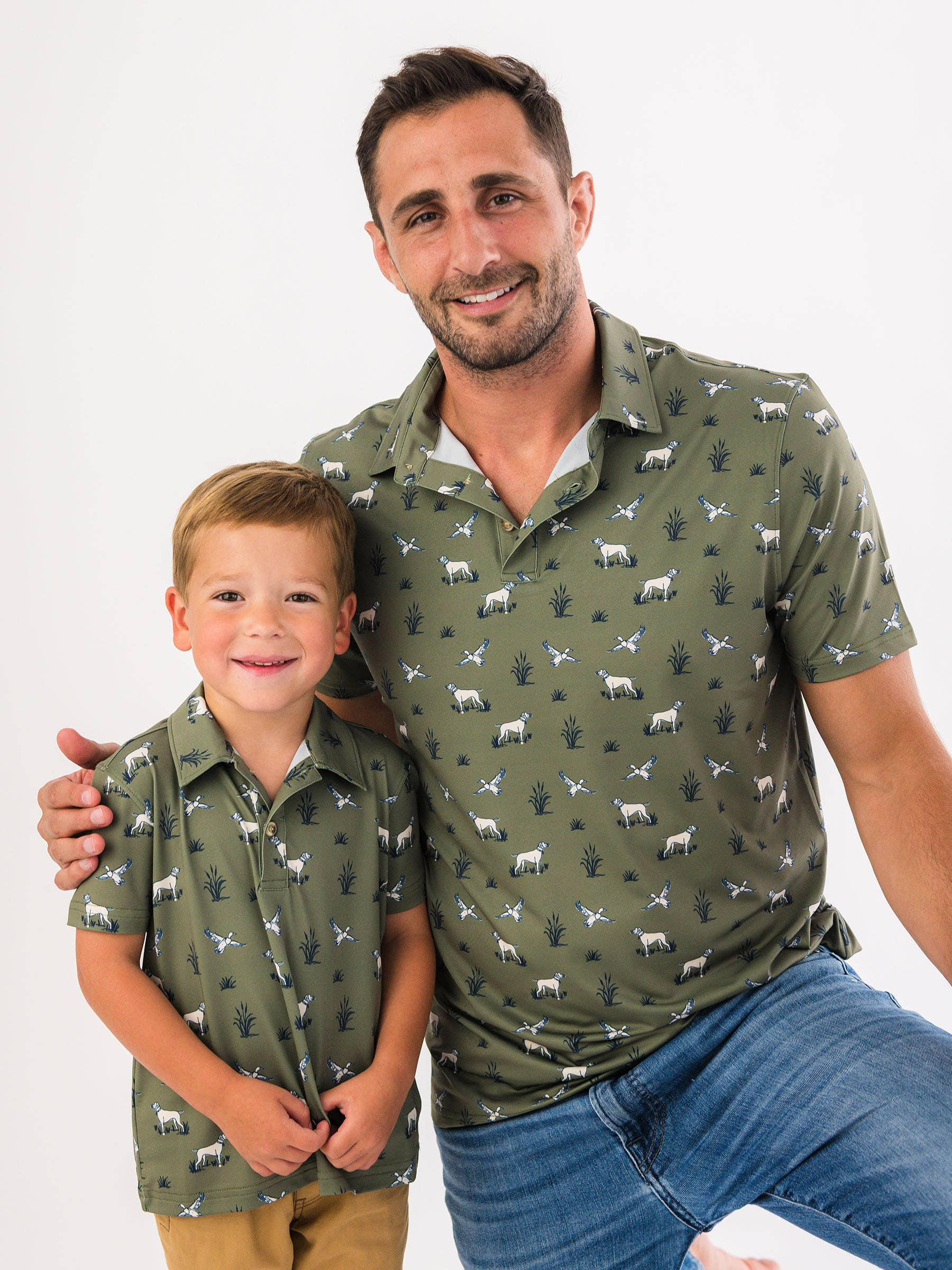 Boys Pond Pups Hunting Dog Performance Polo