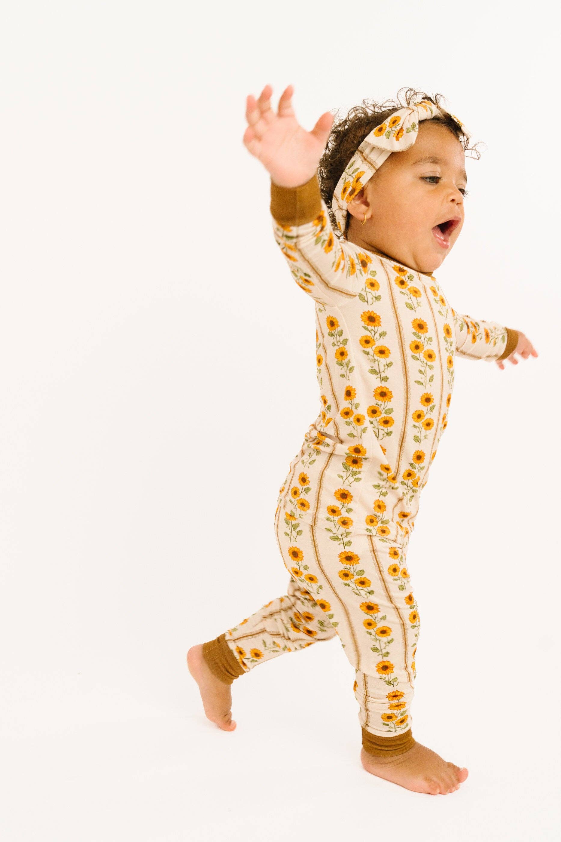 Sunflower Stripe Bamboo Set