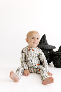 Spooky Little Riders Zipper Romper