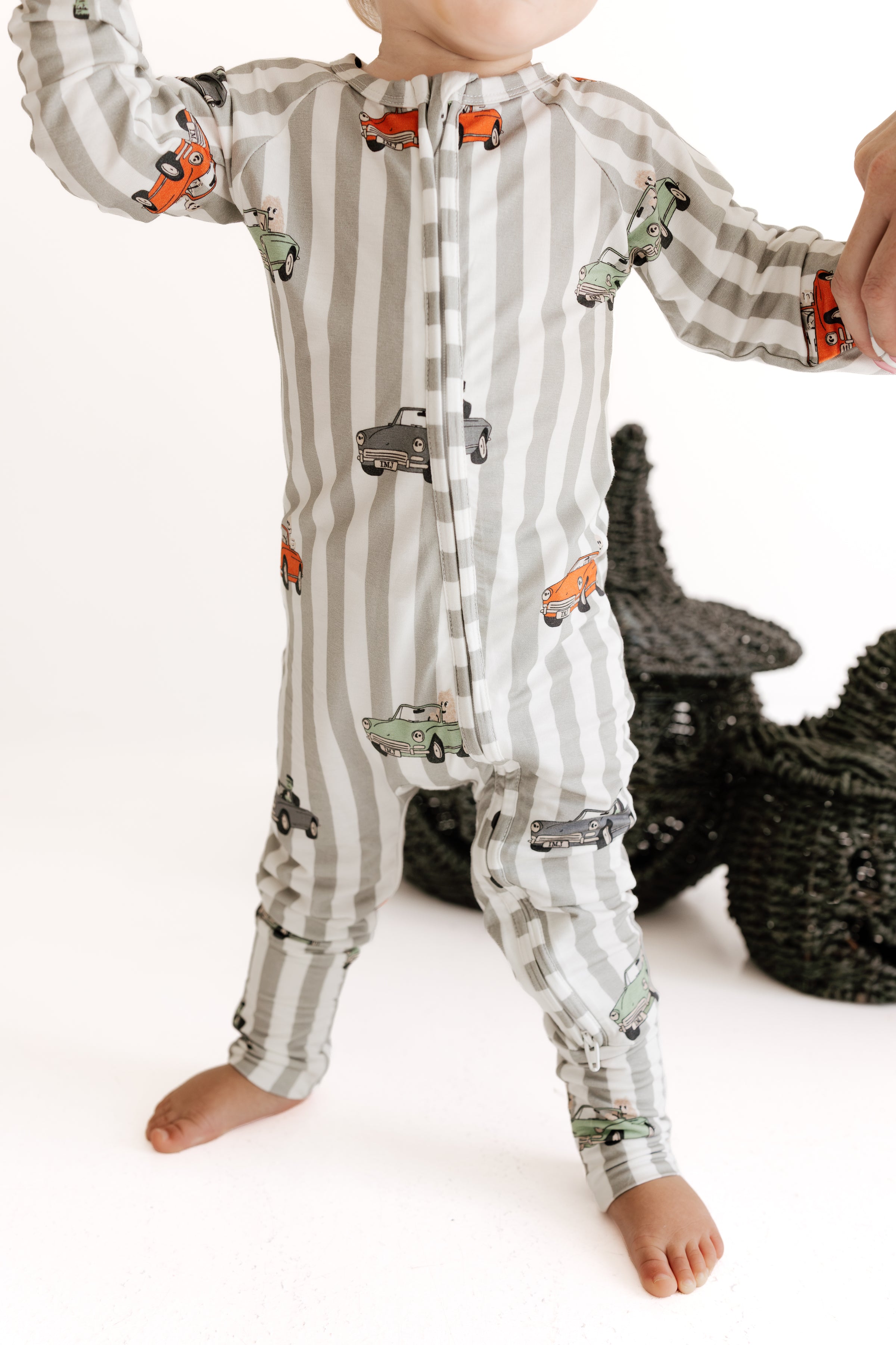 Spooky Little Riders Zipper Romper