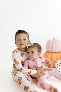 Gingham Little Boo Bear Two Piece Pajama Set