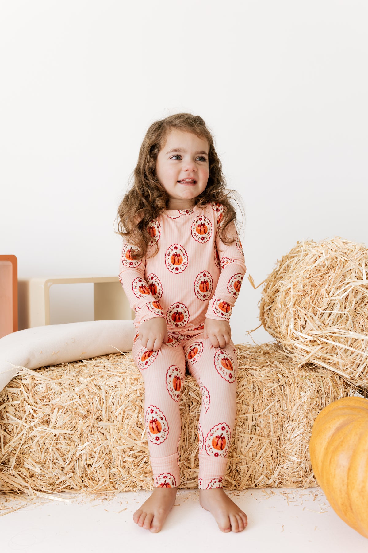Pumpkin Blossom Two Piece Pajama Set