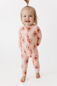 Pumpkin Blossom Zipper Romper Sleeper