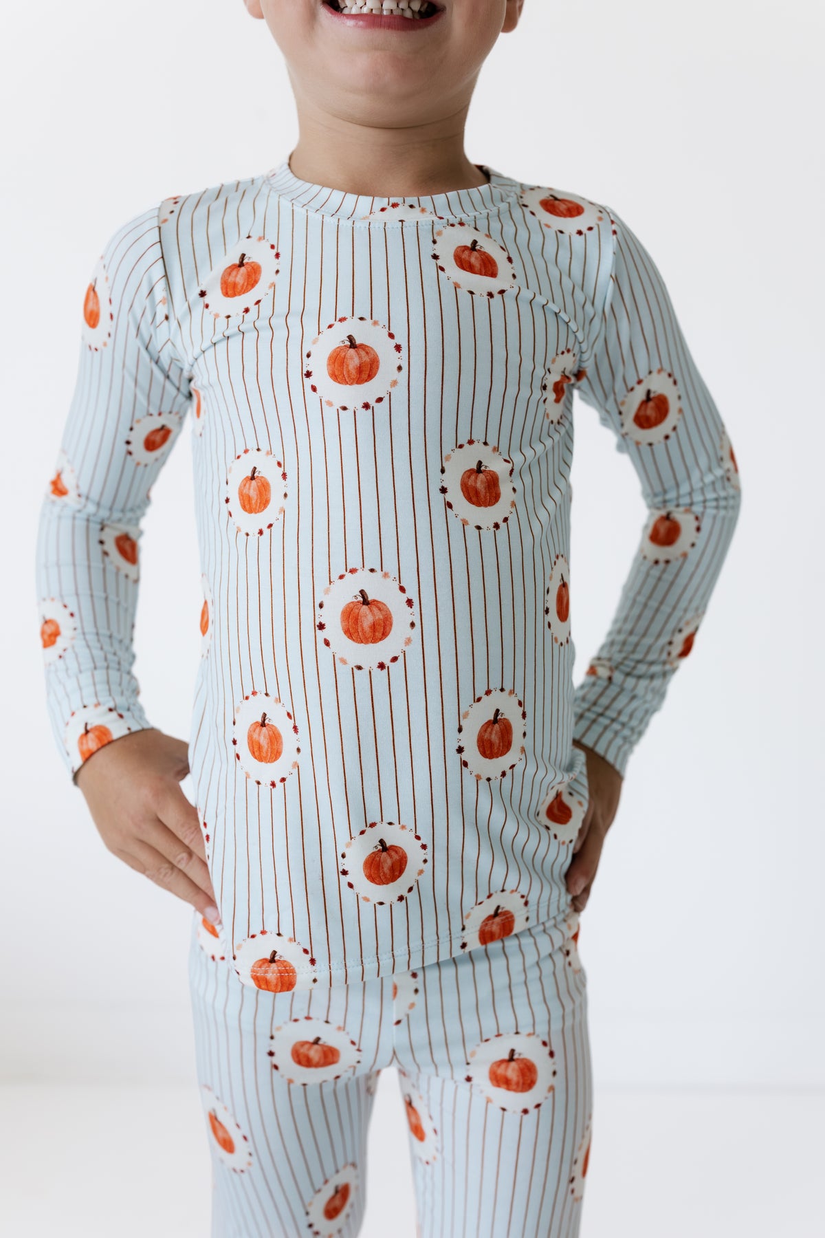 Pumpkin Explore Two Piece Pajama Set