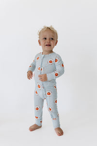 Pumpkin Explore Zipper Romper Sleeper