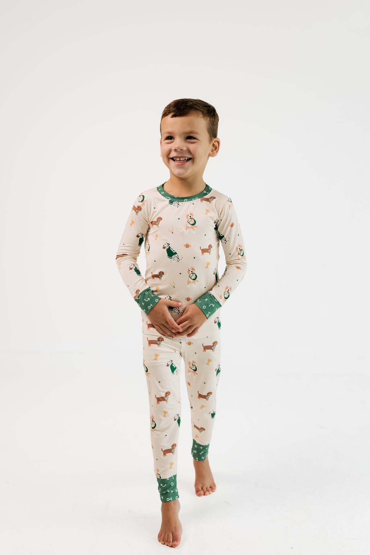 Varsity Pups Two Piece Pajama Set