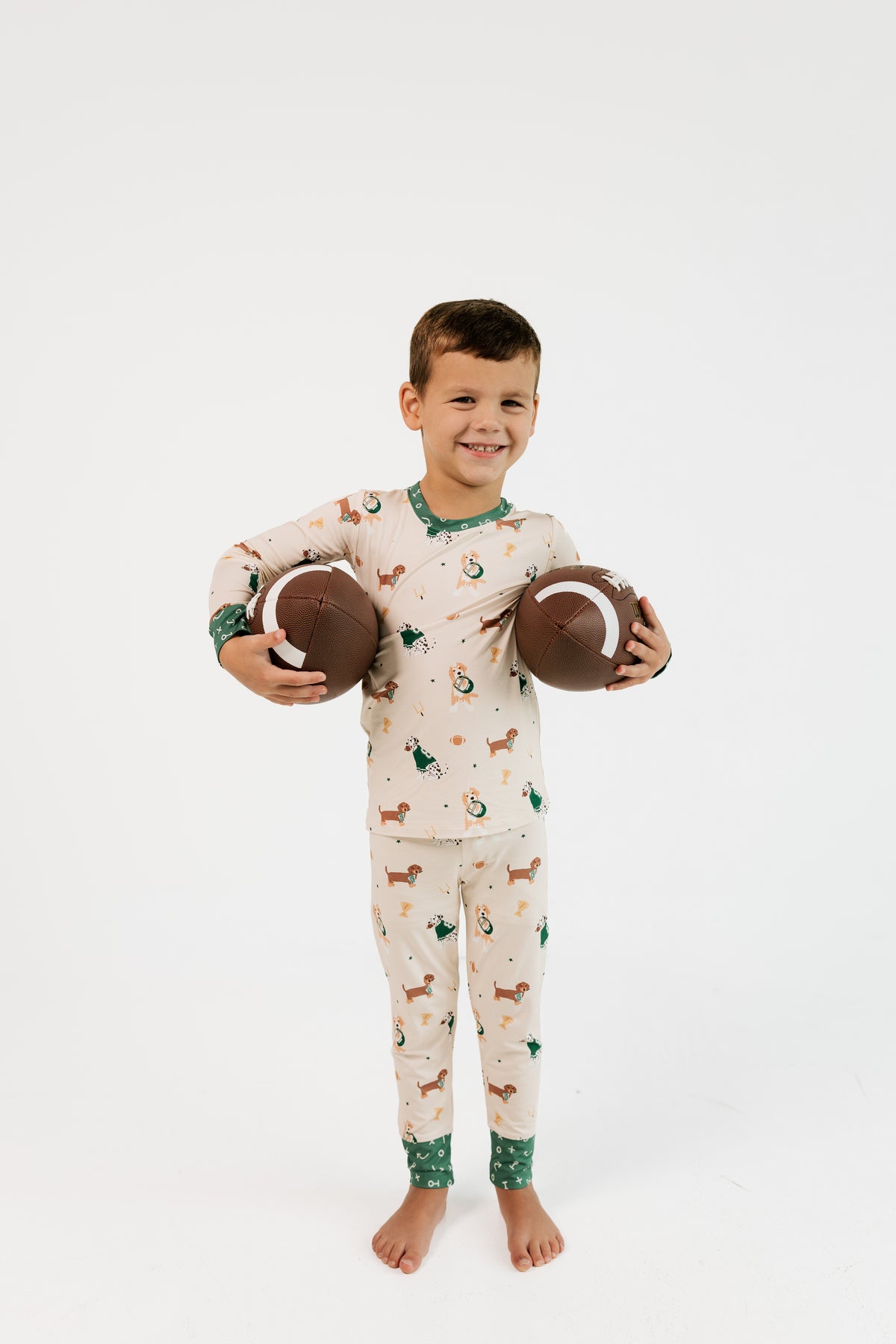 Varsity Pups Two Piece Pajama Set