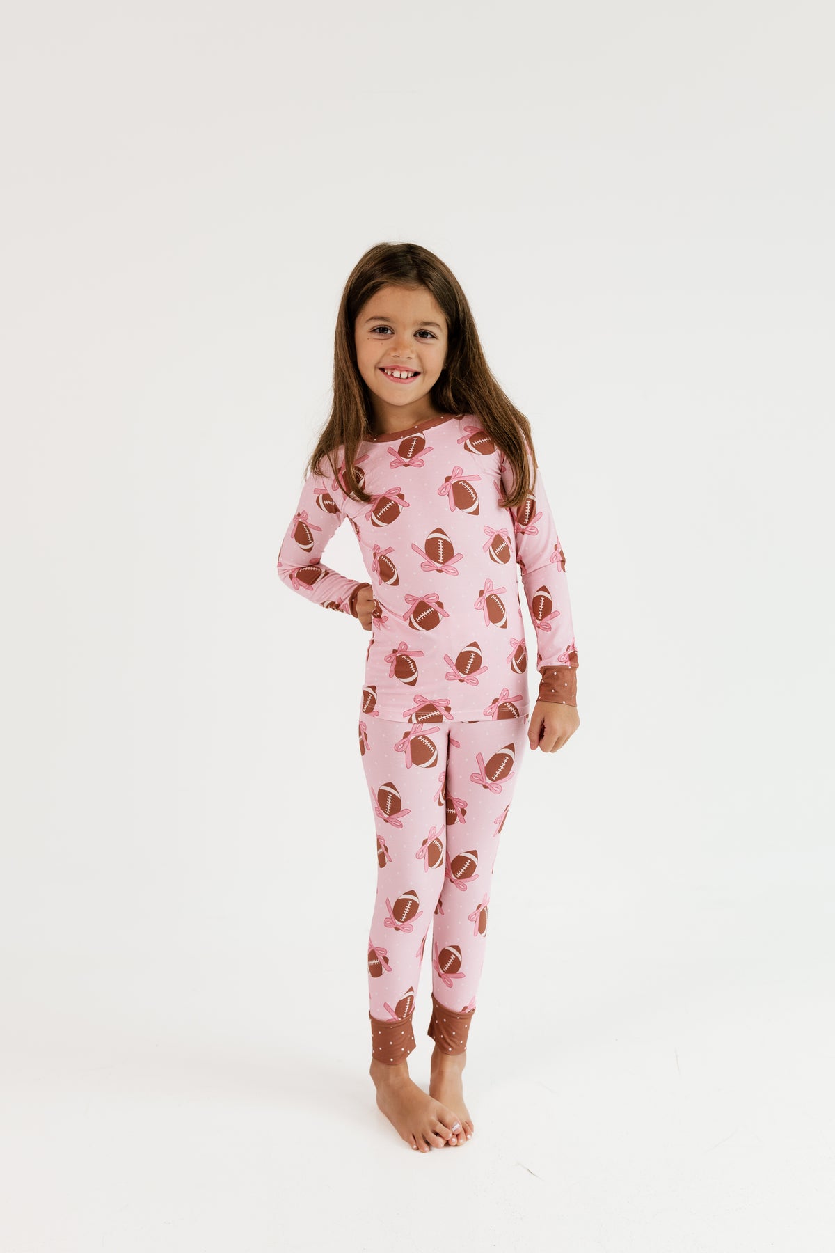 Game Day Bows Two Piece Pajama Set
