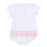 Boo Crew! Applique Ruffle Bubble - Pink