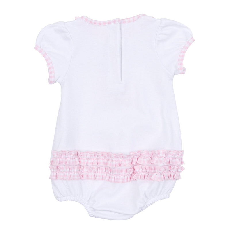 Boo Crew! Applique Ruffle Bubble - Pink