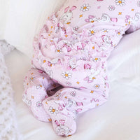 Silly Goose Ruffle Zipper Footie | Pink