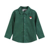 Green Corduroy Santa Dress Shirt