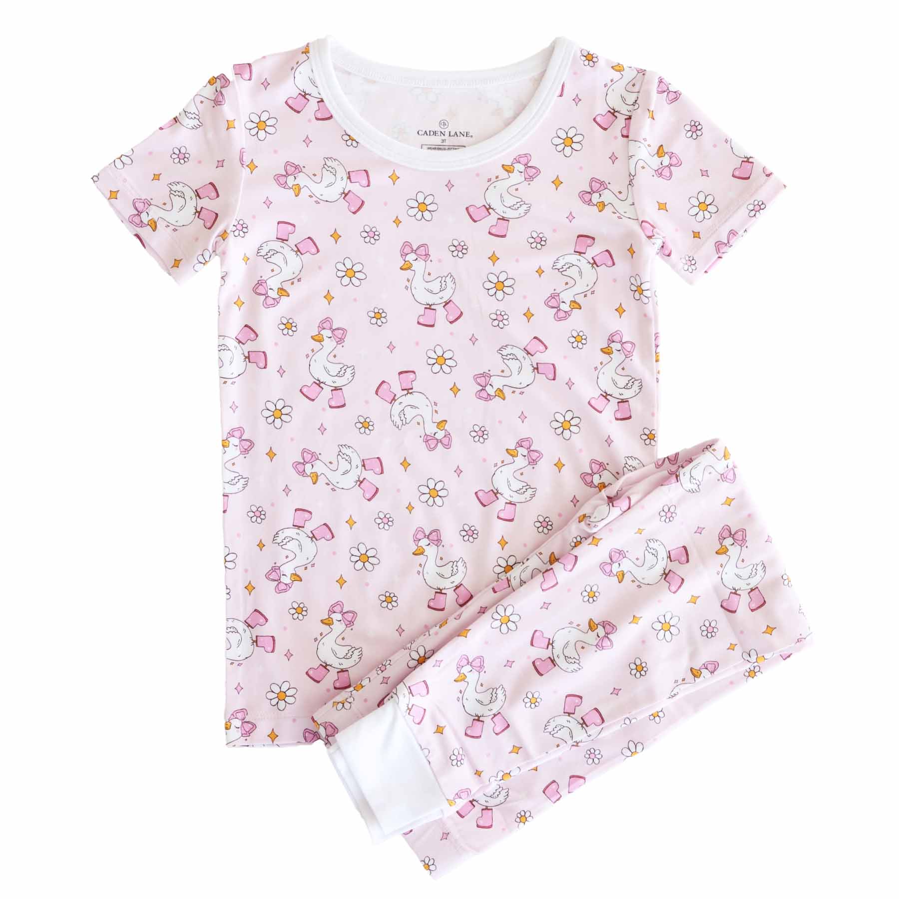 Silly Goose Two Piece Pajama Set | Pink