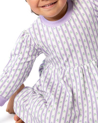 Lilac Ribbons Sweatshirt Dress