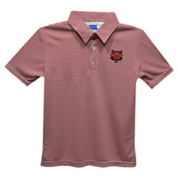 Arkansas State Red Wolves Embroidered Stripes Polo Shirt