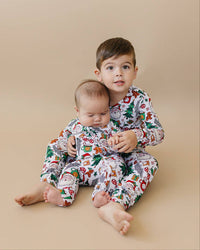 Christmas Vibes Bamboo Zip Romper