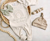 Neutral Rainbow Baby Romper