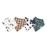 Jo - 4 Pack Baby Bandana Bibs