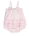 Seersucker Bow Front Woven Bubble Romper