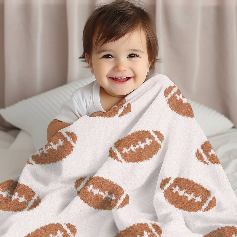 Football Patterned Blanket