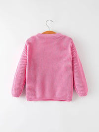Pink Bow with Hearts Sweater