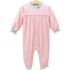 Annie Romper - Light Pink Stripe/Mint