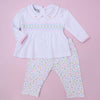 Clara's Classics Smocked Two Piece Pant Set