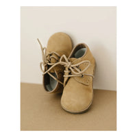 James Boy's Nubuck Khaki Leather Lace Up Shoe