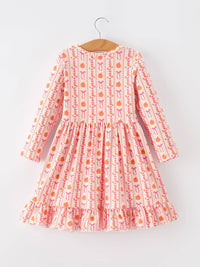 Pumpkin Bow Pocket Dress