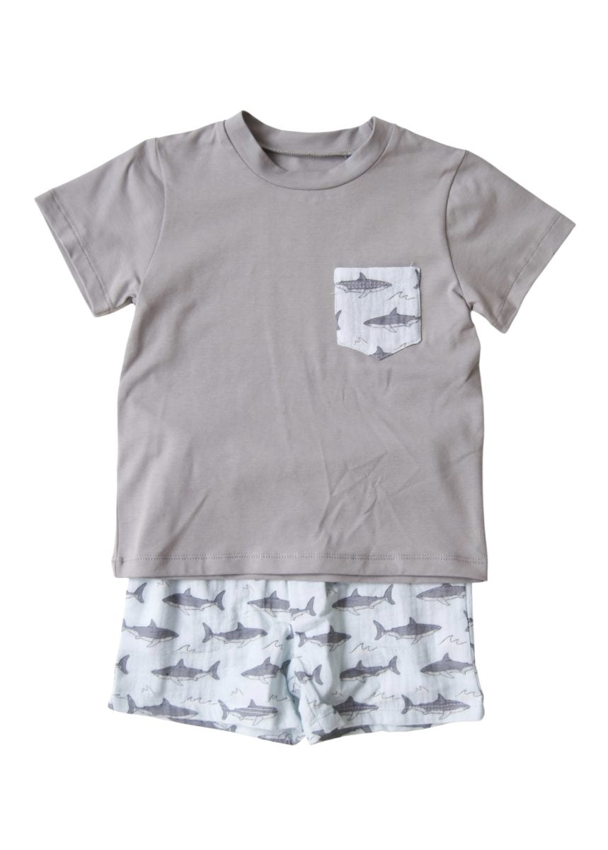 Shark Boys Short Set