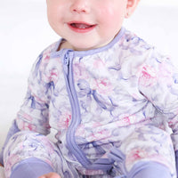 Leighton's Lavender Convertible Zip Romper