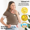 KeaBabies Original Baby Wrap Carrier