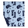 Cowboy Print Patterned Blanket