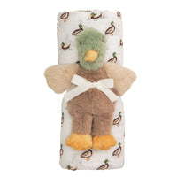 Mallard Ducks Swaddle & Rattle Set